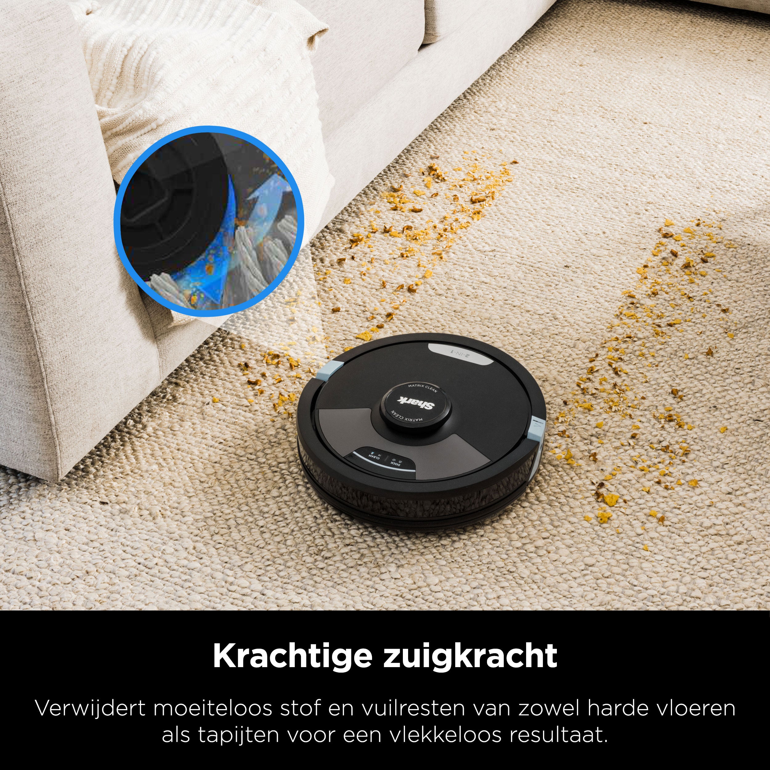 Shark 2-in-1 Robotstofzuiger met Dweilfunctie - RV2620WDEU